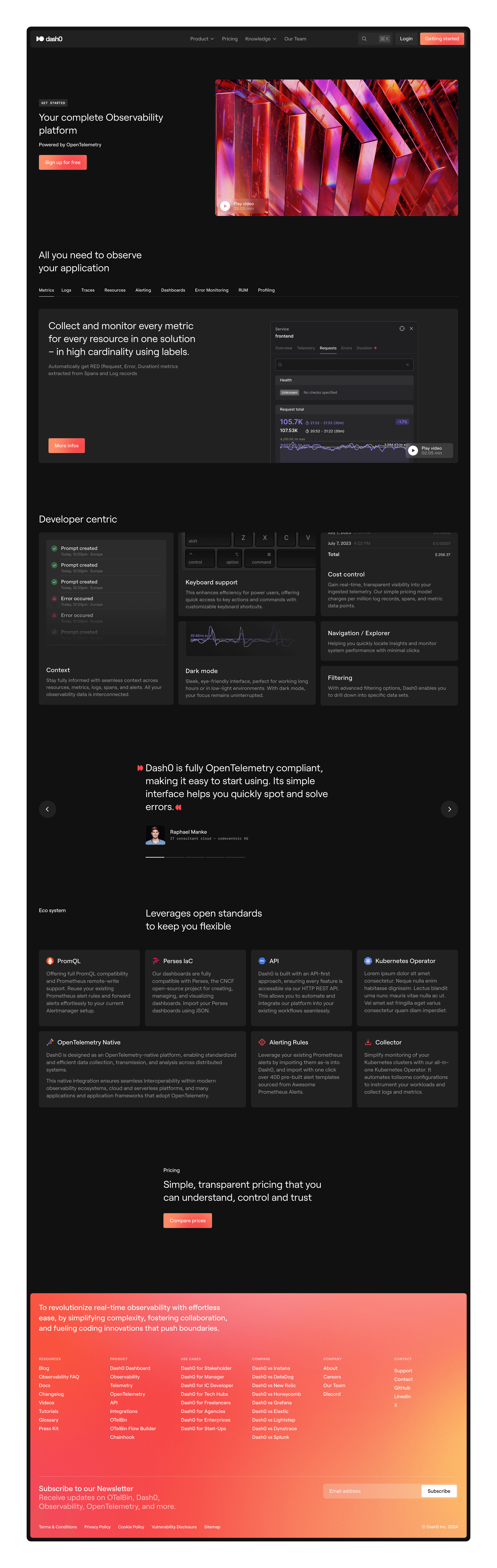 Landingpage design